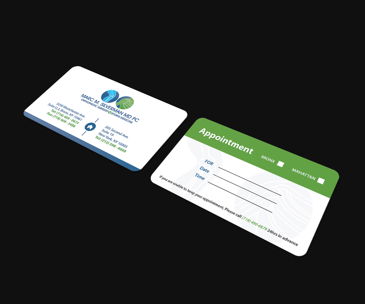 Business Card Design by JK18 for Marc Silverman MD PC | Design #16599217
