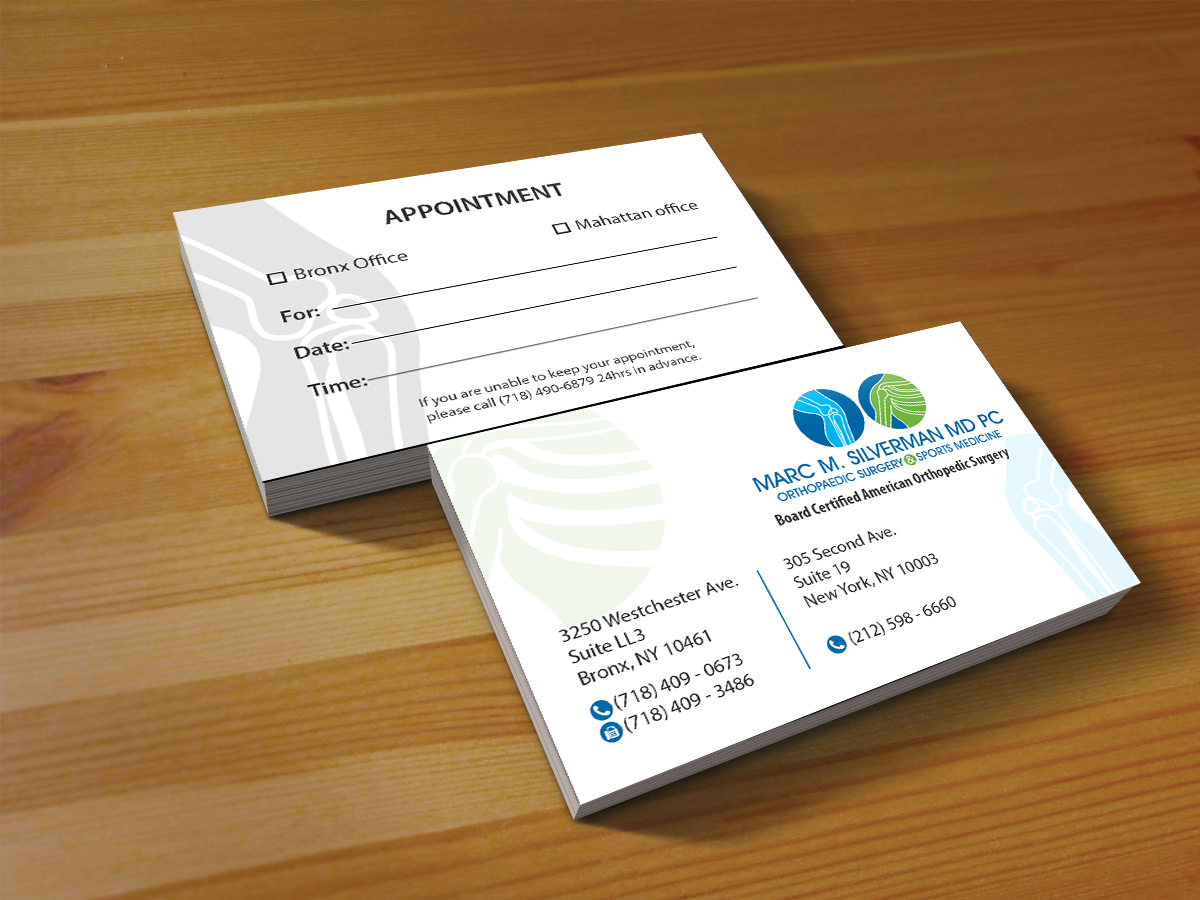 Business Card Design by Creations Box 2015 for Marc Silverman MD PC | Design #16608888