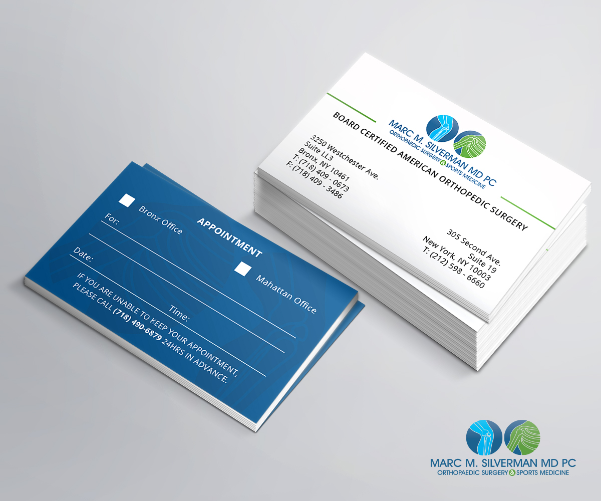 Business Card Design by Abdul Haseeb for Marc Silverman MD PC | Design #16703710