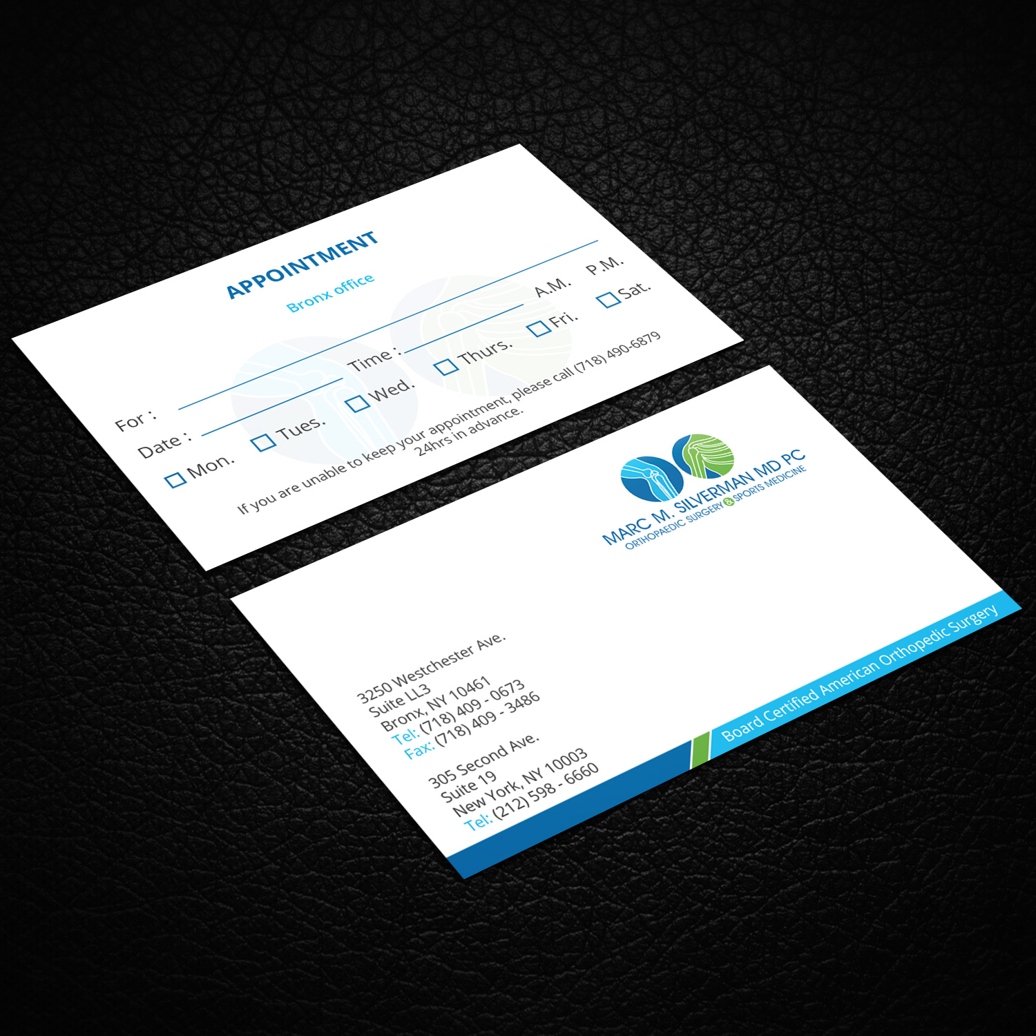 Business Card Design by Right_D for Marc Silverman MD PC | Design #16657906
