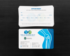 Business Card Design by chandrayaan.creative for Marc Silverman MD PC | Design: #16602554