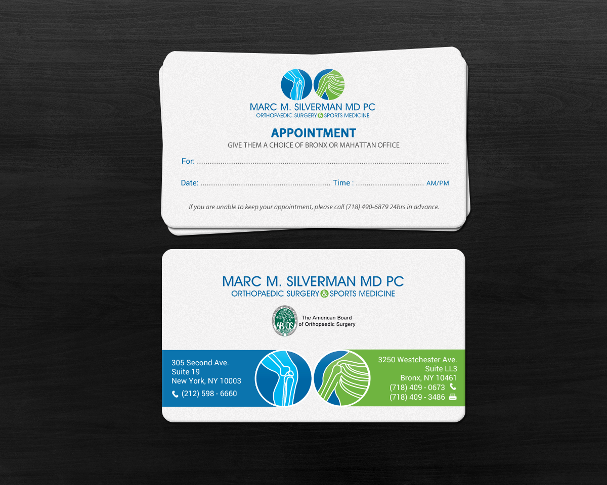 Business Card Design by chandrayaan.creative for Marc Silverman MD PC | Design #16602635
