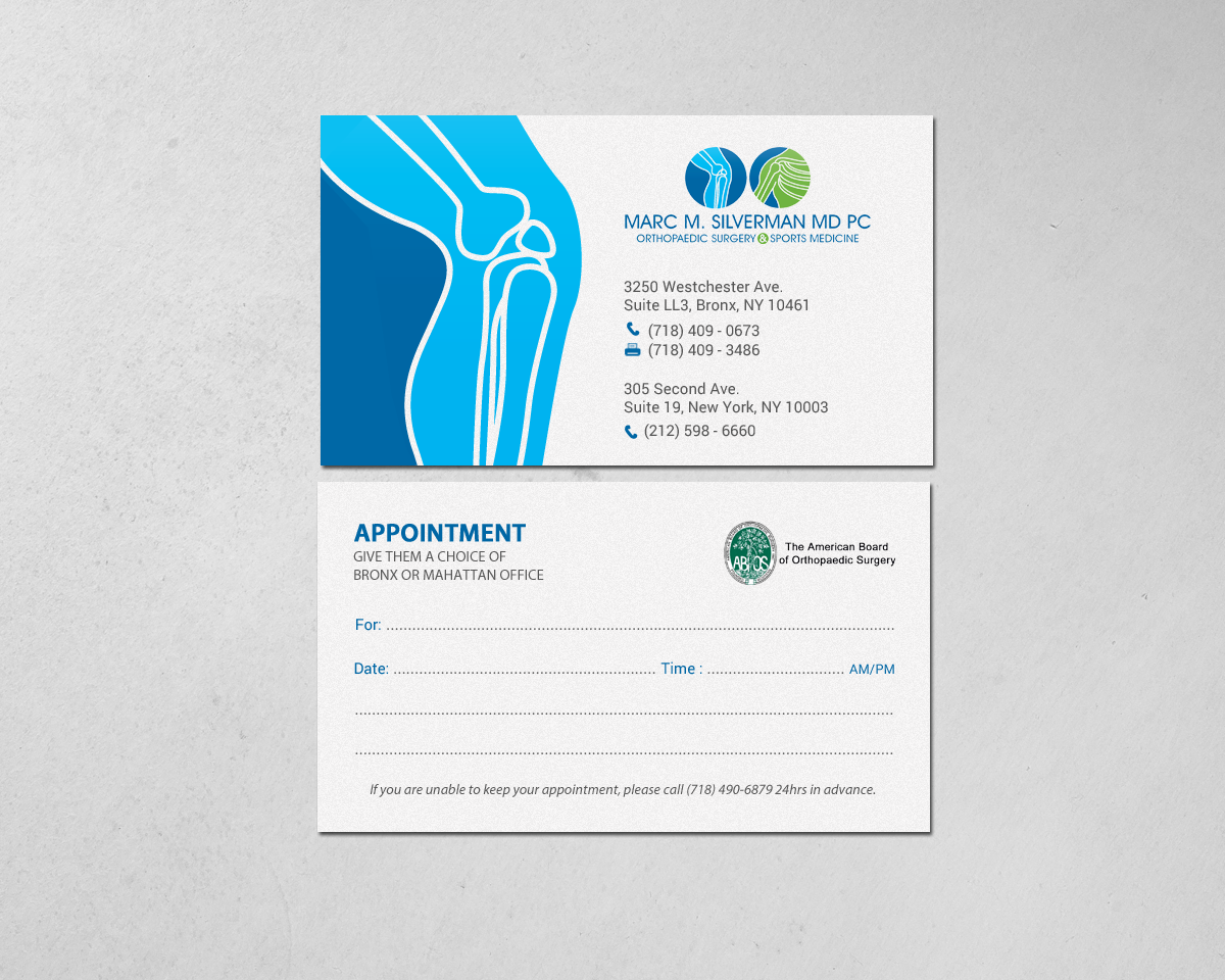 Business Card Design by chandrayaan.creative for Marc Silverman MD PC | Design #16602789