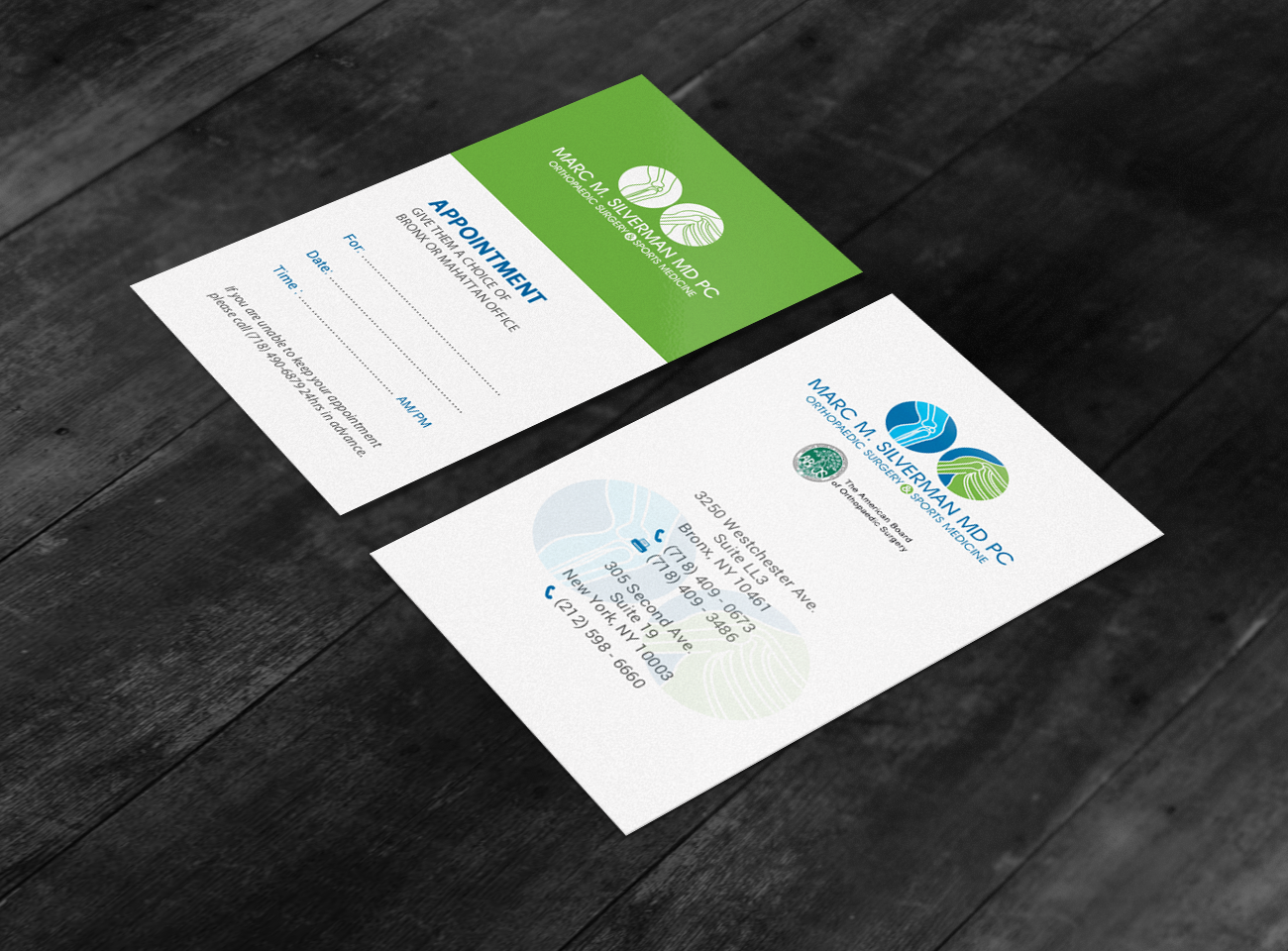 Business Card Design by chandrayaan.creative for Marc Silverman MD PC | Design #16603653