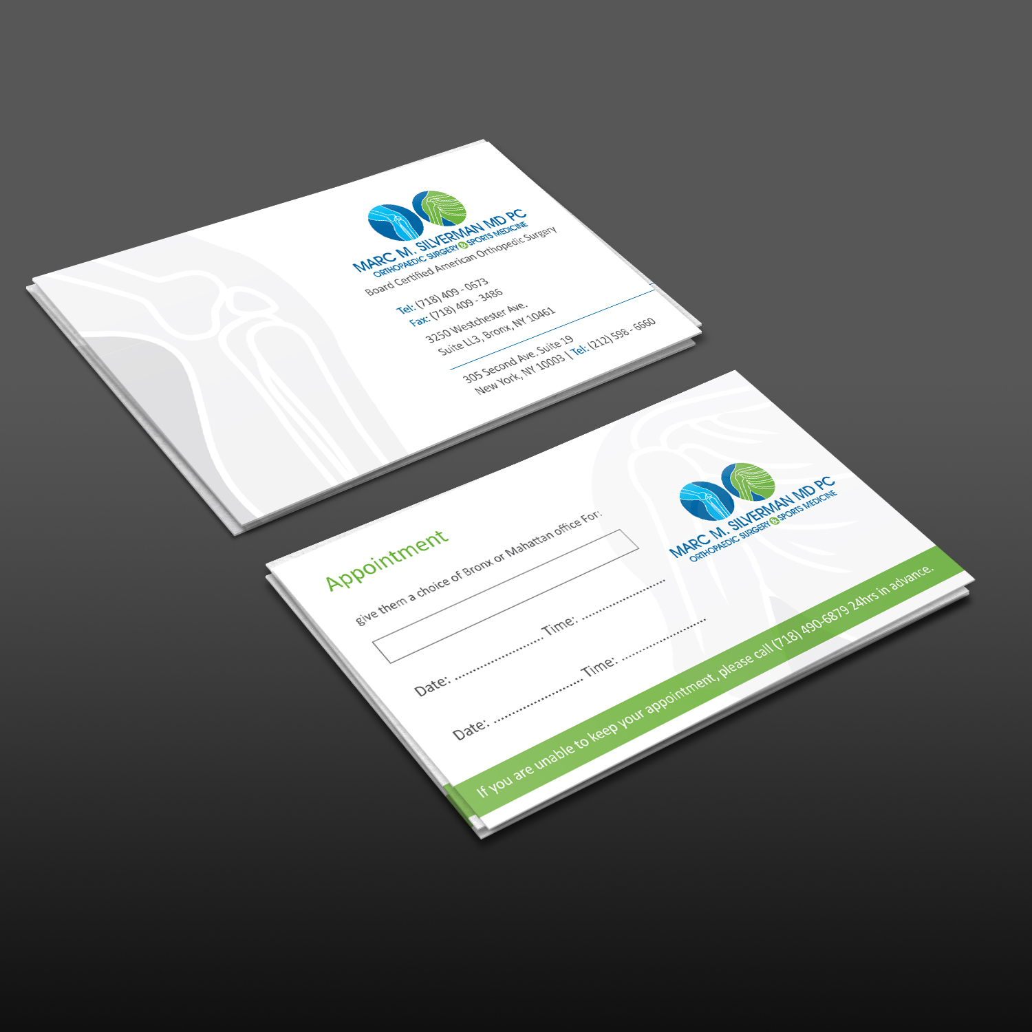 Business Card Design by Creative Jiniya for Marc Silverman MD PC | Design #16600179