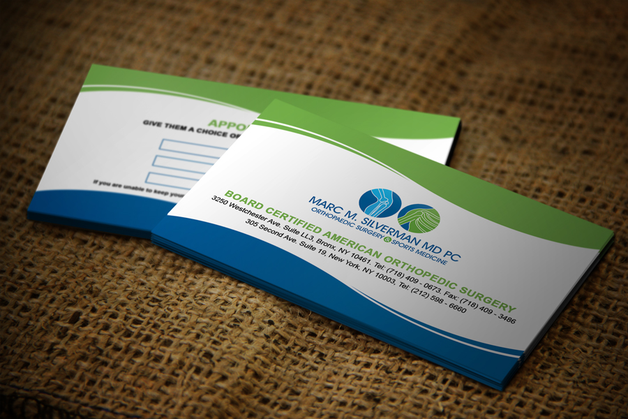 Diseño de Tarjeta de Presentación por riazuddinrony para Marc Silverman MD PC | Diseño #16660205