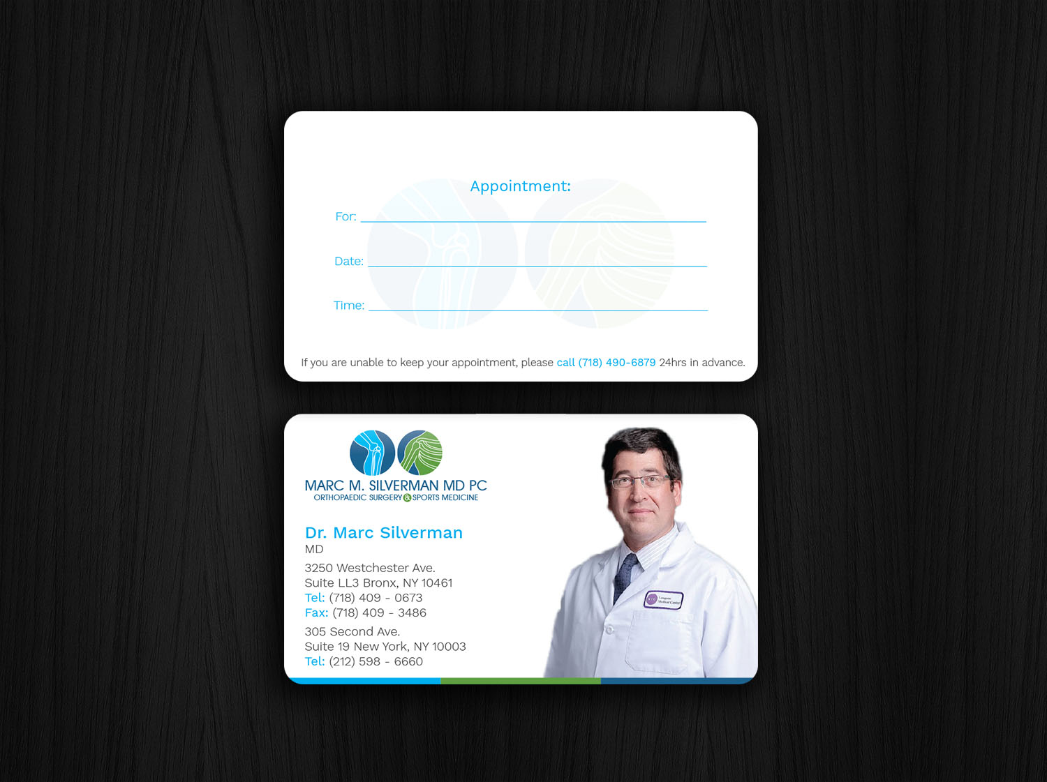 Business Card Design by Graphic Flame for Marc Silverman MD PC | Design #16601866