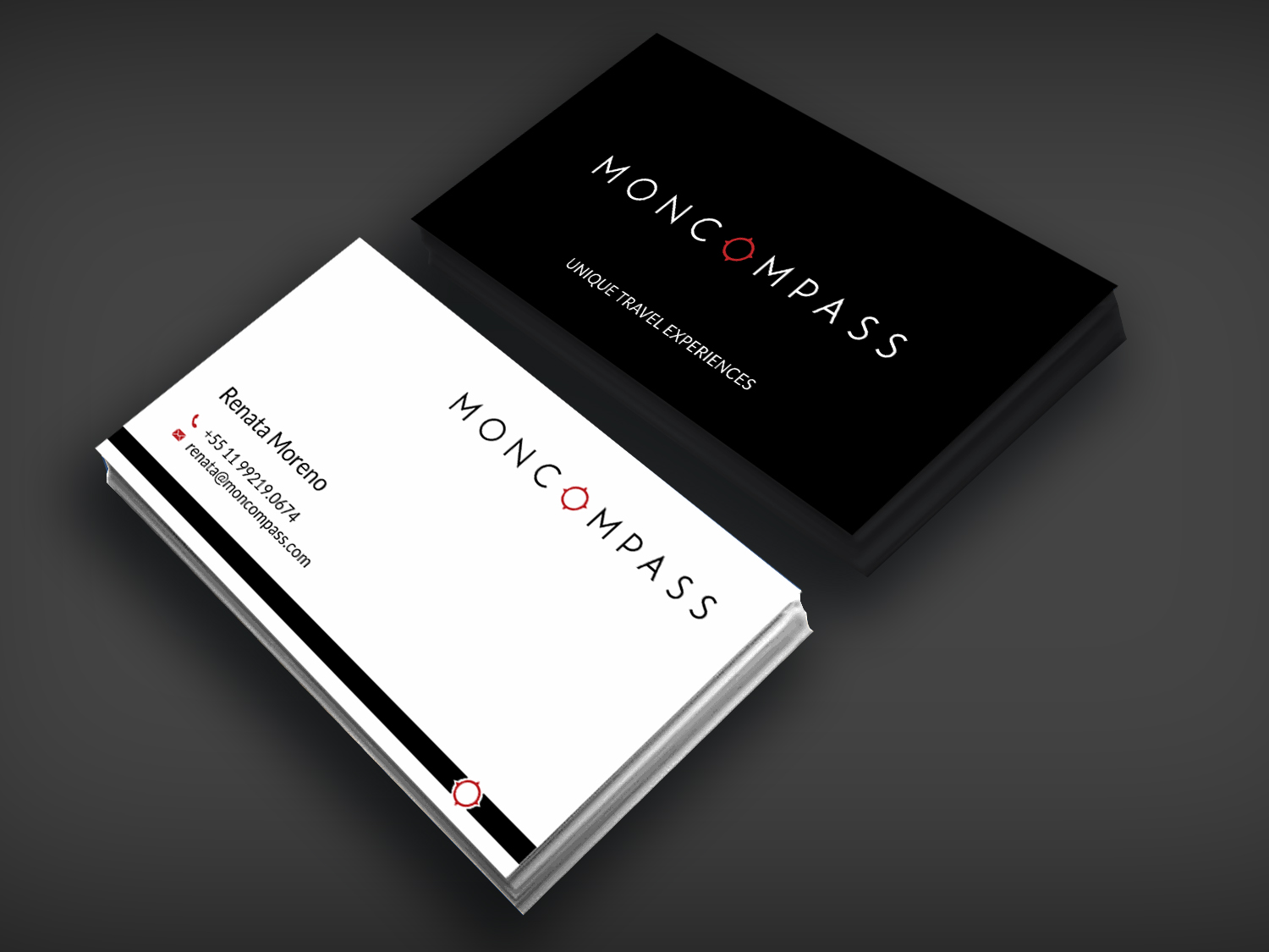 Business Card Design by SKYdesign for Mon compass | Design #16607614