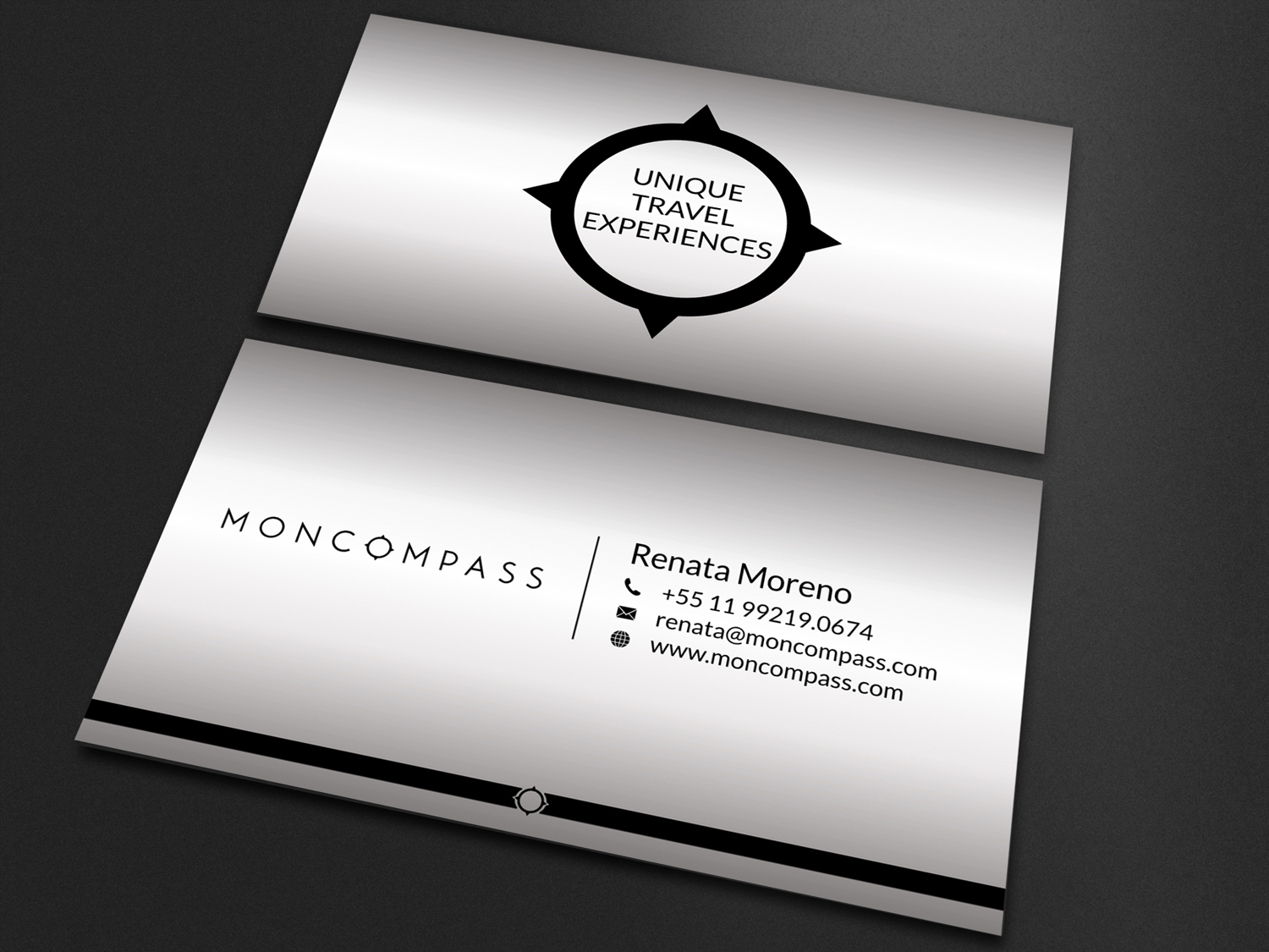 Business Card Design by SKYdesign for Mon compass | Design #16608350