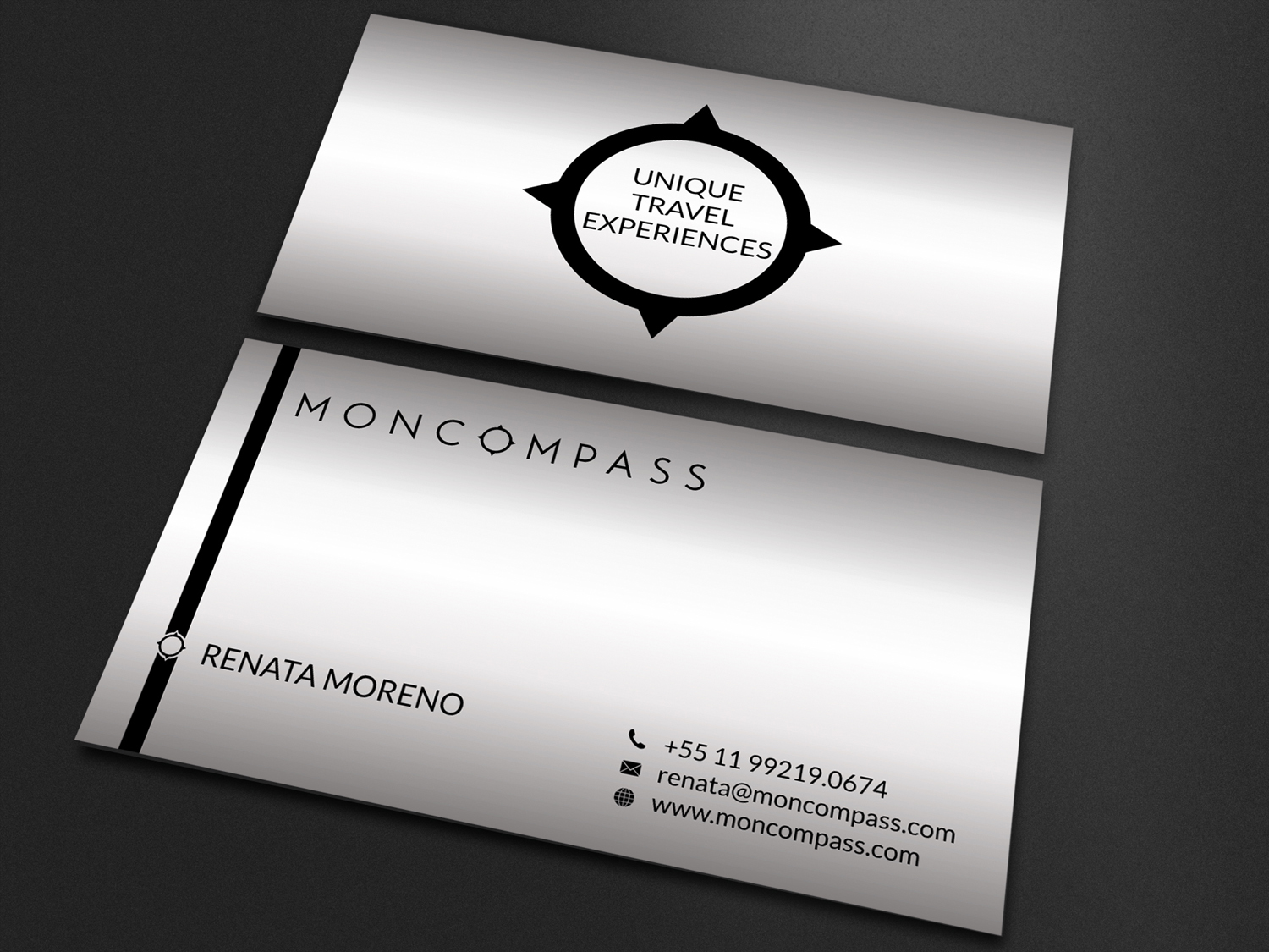 Business Card Design by SKYdesign for Mon compass | Design #16608369