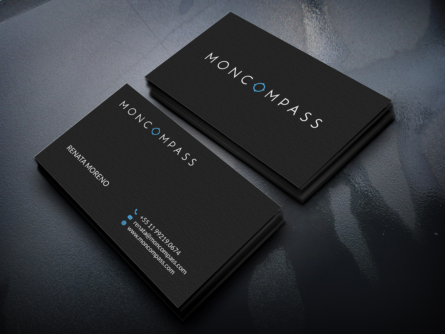 Business Card Design by SKYdesign for Mon compass | Design #16616401