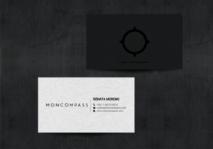 Business card for a boutique travel agency MONCOMPASS | Business Card Design by chandrayaan.creative