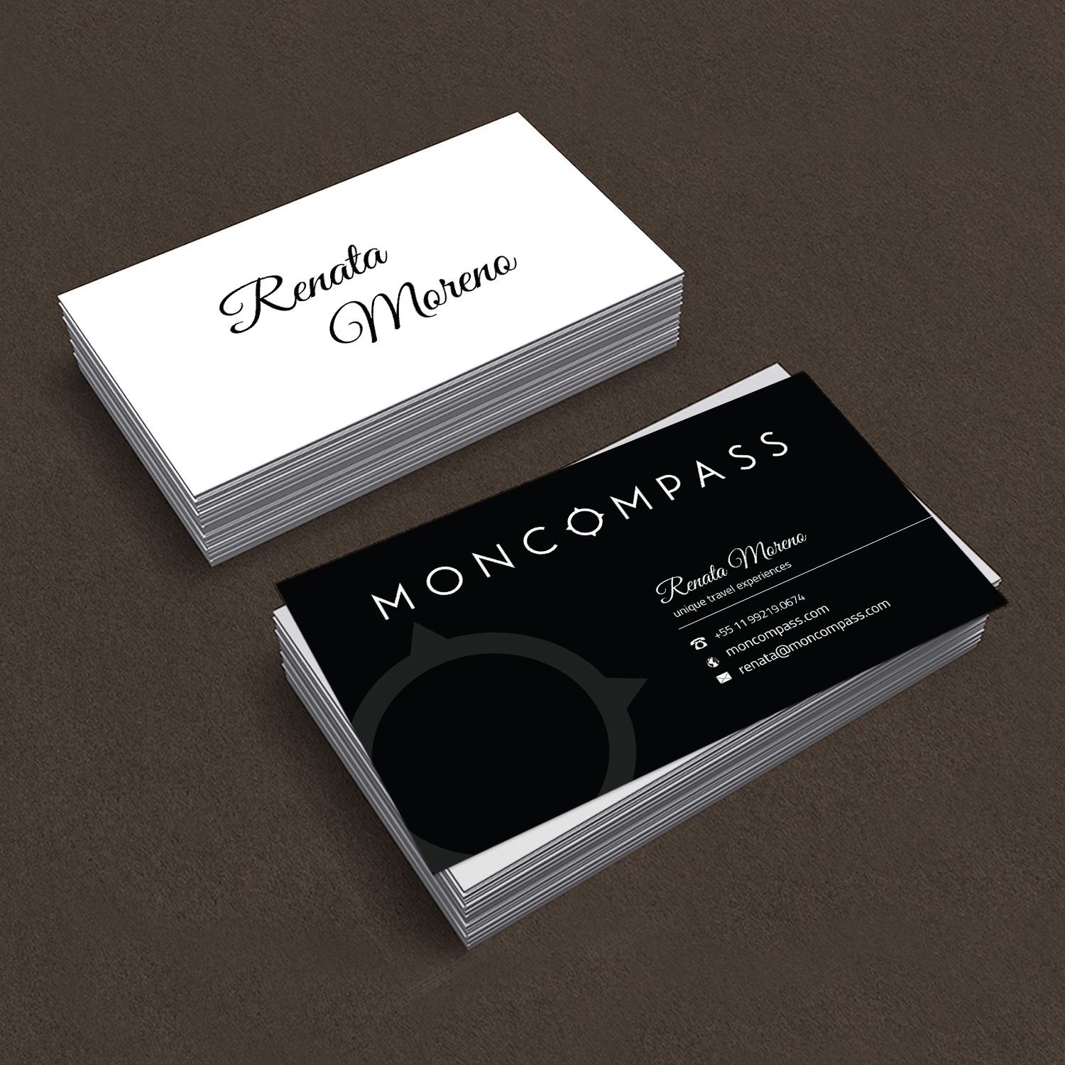 Business Card Design by Creative Jiniya for Mon compass | Design #16611971