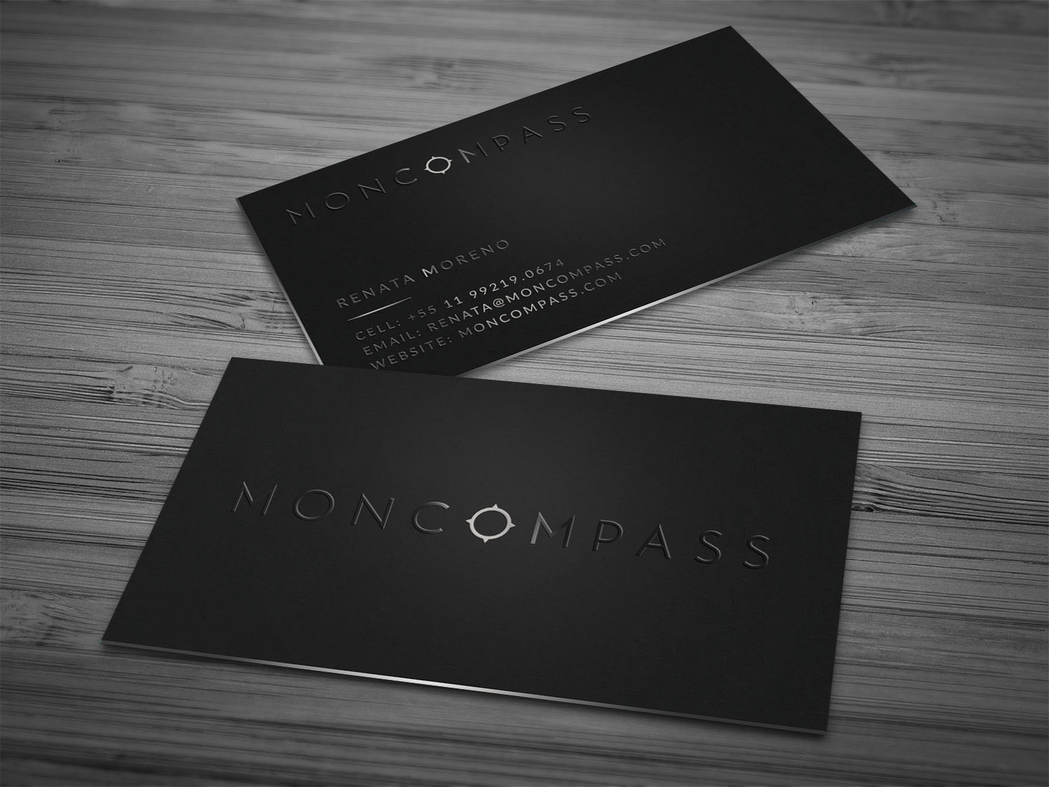 Business Card Design by Tripti Ranjan Gain for Mon compass | Design #16606057