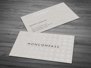 Business card for a boutique travel agency MONCOMPASS | Business Card Design by Tripti Ranjan Gain
