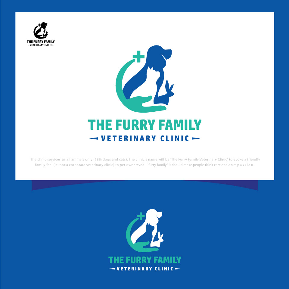 Logo Design by belovedboss for Furry Family Veterinary Clinic | Design #16687351