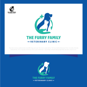 Logo-Design von belovedboss für Furry Family Veterinary Clinic | Design: #16687450