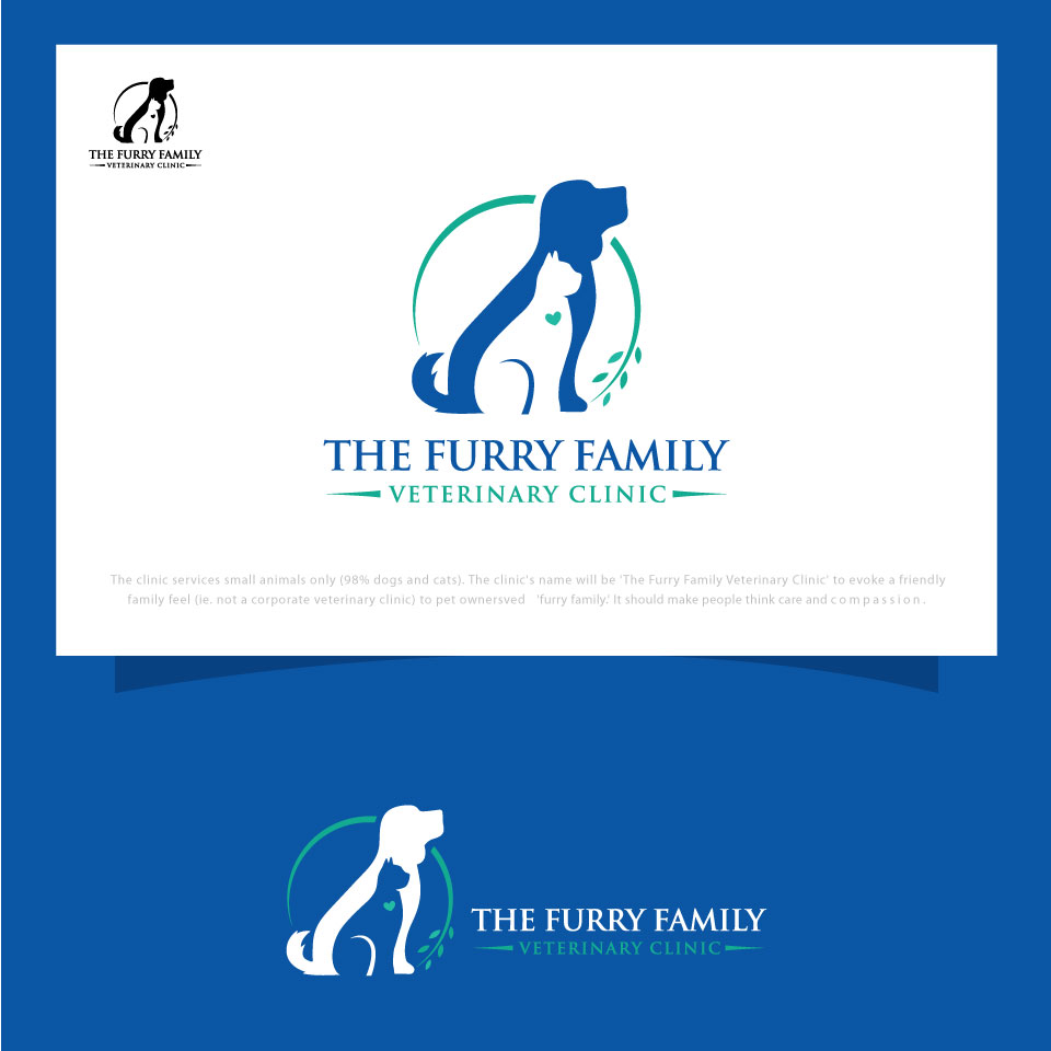 Logo-Design von belovedboss für Furry Family Veterinary Clinic | Design #16687532