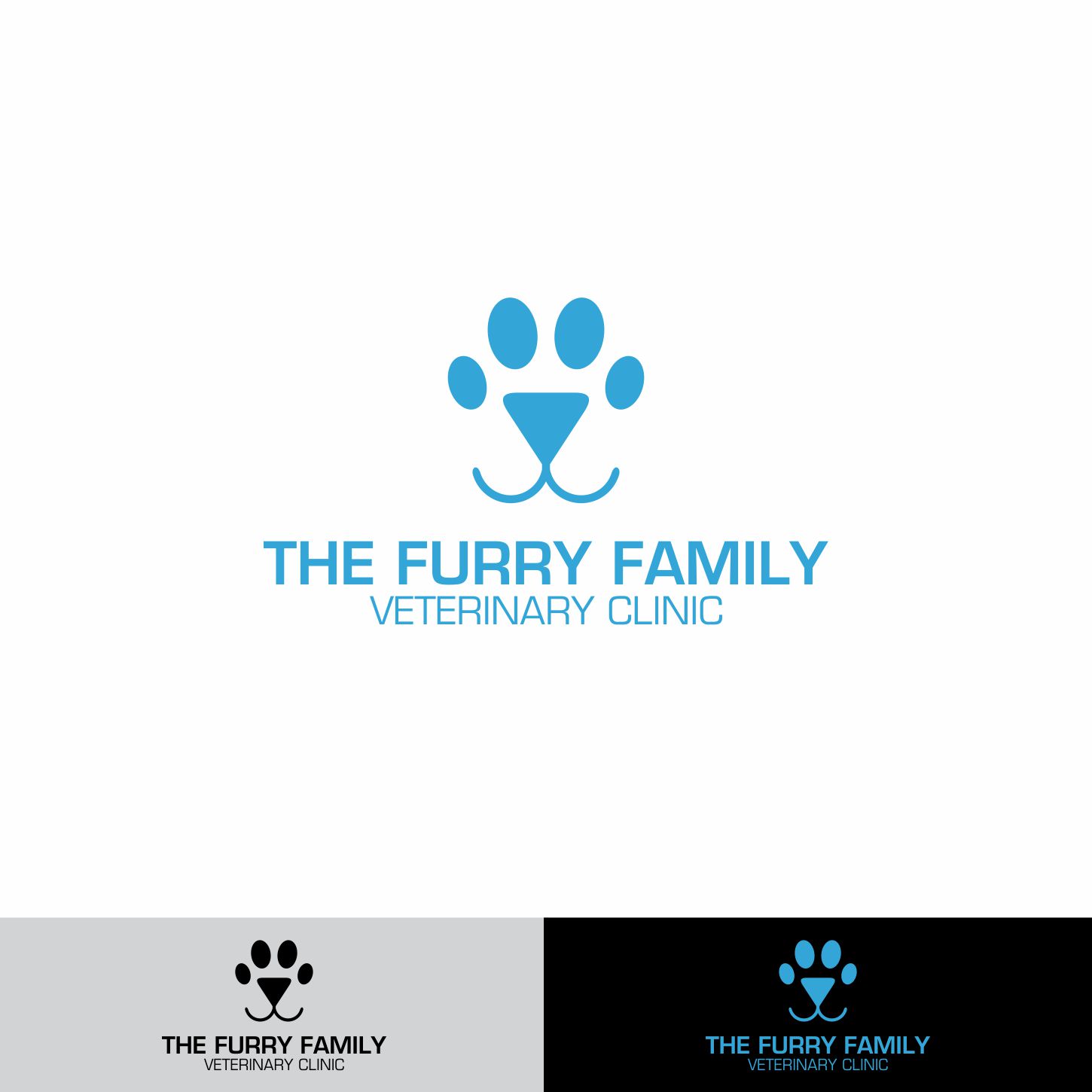 Logo-Design von ev. für Furry Family Veterinary Clinic | Design #16628283