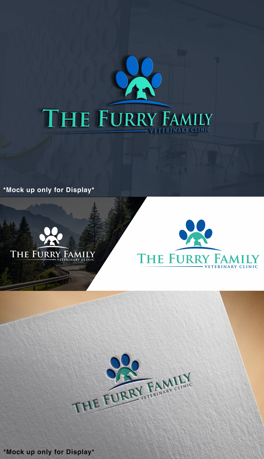 Logo-Design von srinup9492 für Furry Family Veterinary Clinic | Design: #16639691