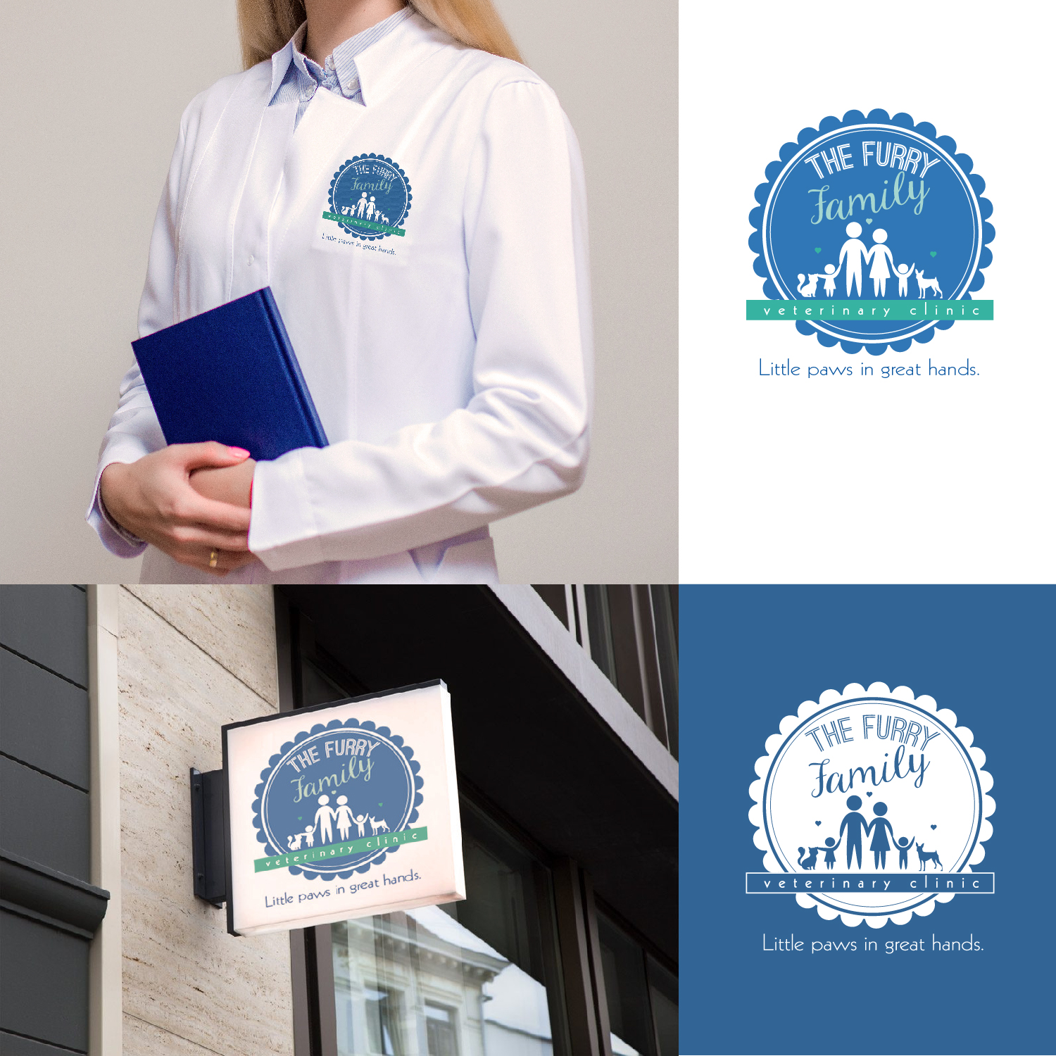 Logo Design by ana.artuso for Furry Family Veterinary Clinic | Design #16787405