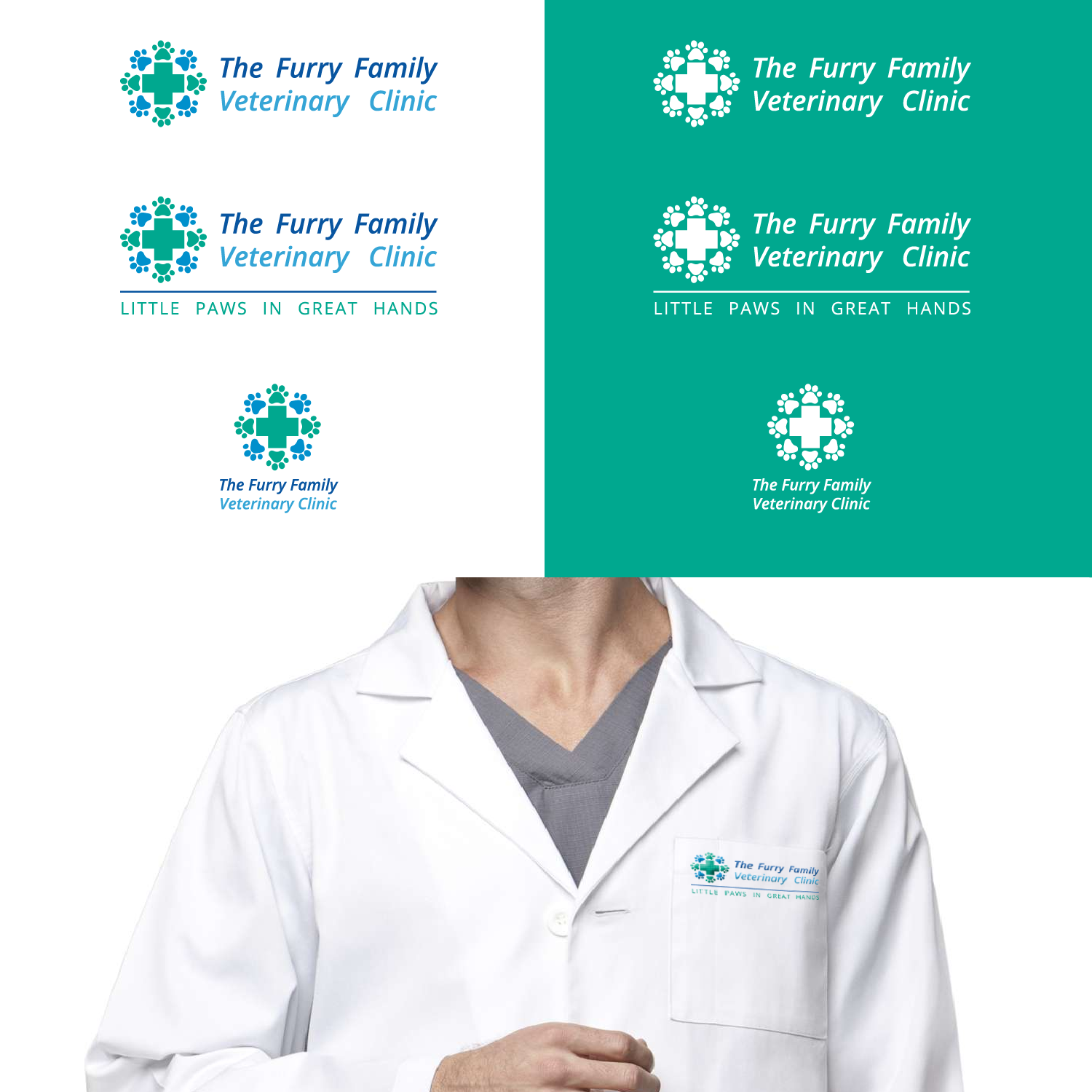 Logo Design by fabiana.pedalino for Furry Family Veterinary Clinic | Design #16783073