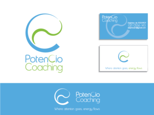 PotenCio Coaching, Where attention goes, energy flows. | Diseño de Logo por Matea