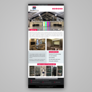 Promotional Flyer/Email Design - Cabling services for Broadcast and Audio Visual | Diseño de Flyer por Mariyam Khan