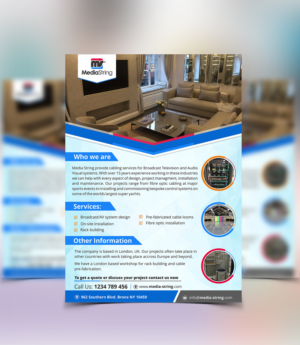 Promotional Flyer/Email Design - Cabling services for Broadcast and Audio Visual | Diseño de Flyer por ecorokerz