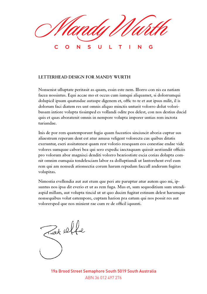 Letterhead Design by foo for this project | Design #2661239