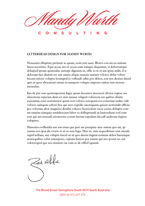Letterhead Design by foo for this project | Design: #2661239