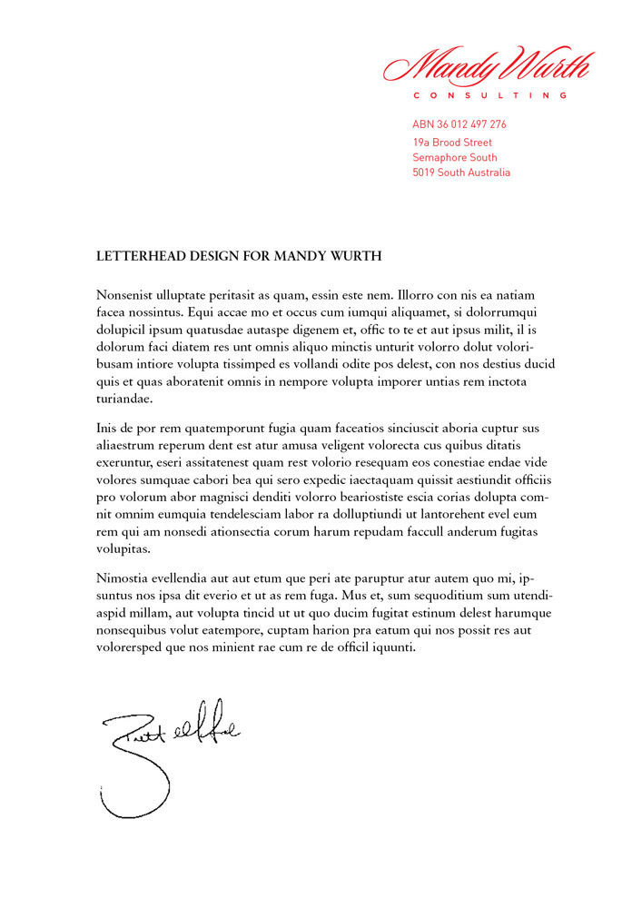 Letterhead Design by foo for this project | Design #2661241