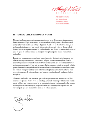 Letterhead Design by foo for this project | Design: #2661241
