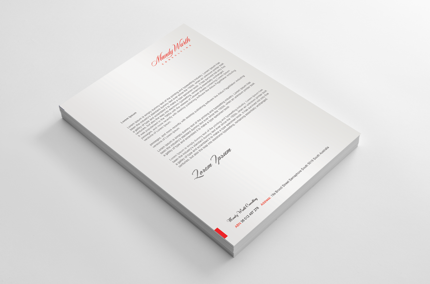 Letterhead Design by doaa.fatima for this project | Design #2667421