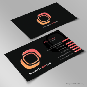 Visitenkarten-Design von Sketchweb für Straight To Web LLC | Design #16647806