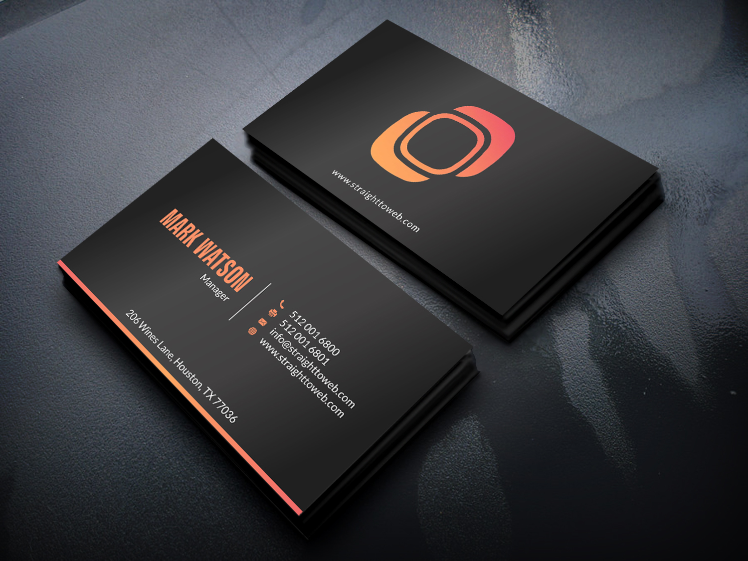 Visitenkarten-Design von SKYdesign für Straight To Web LLC | Design #16709581