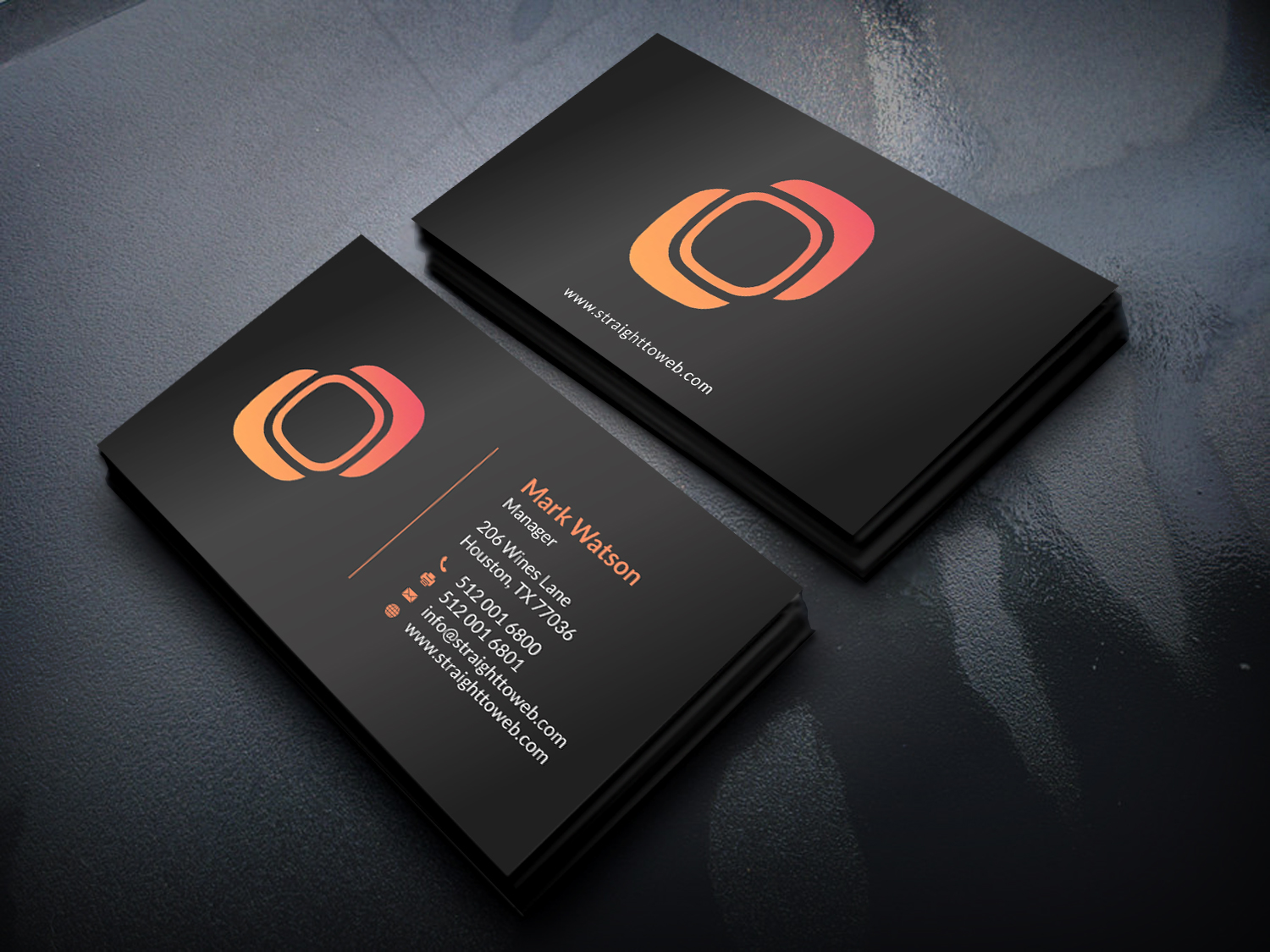 Visitenkarten-Design von SKYdesign für Straight To Web LLC | Design #16709583