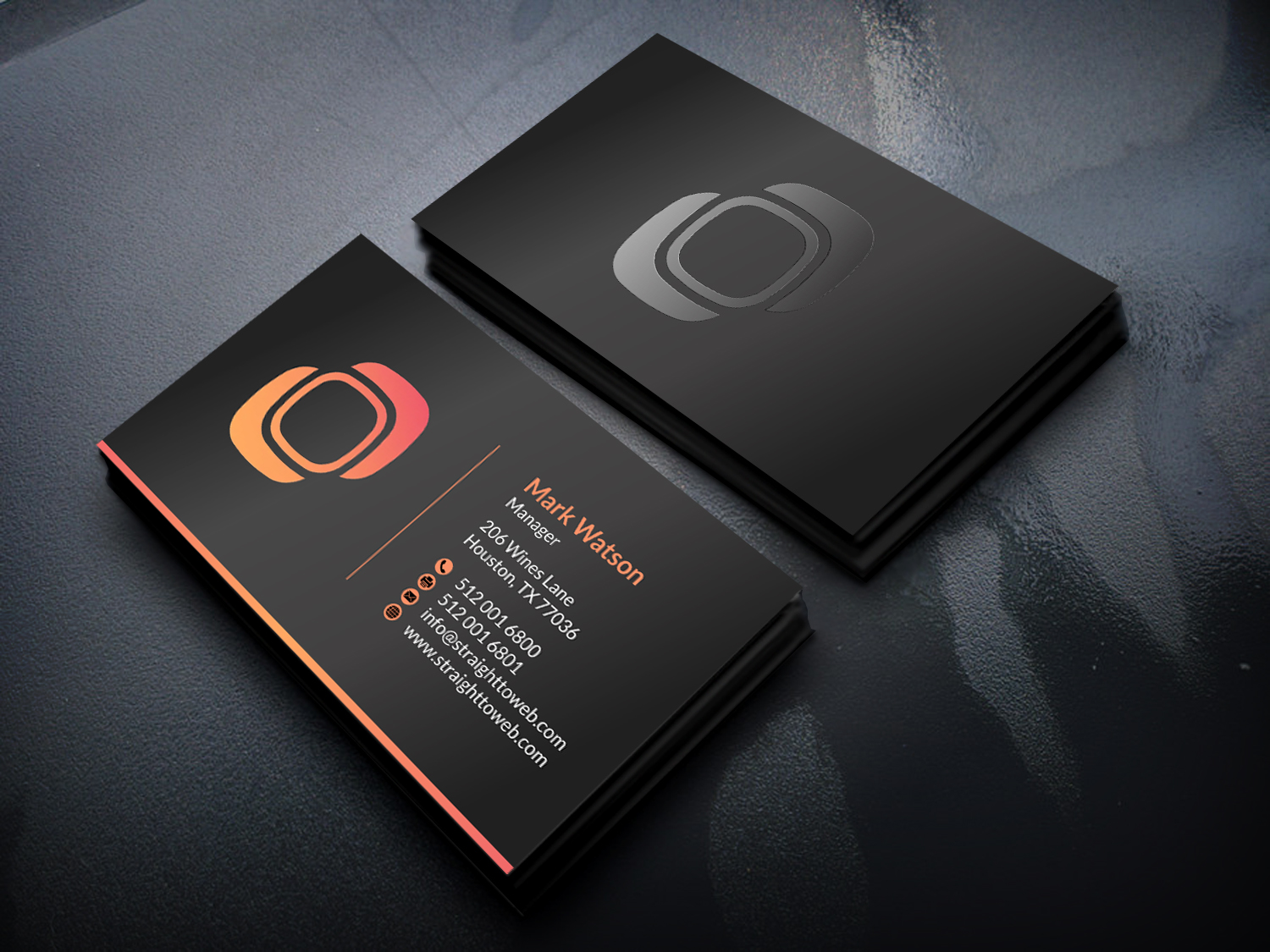 Visitenkarten-Design von SKYdesign für Straight To Web LLC | Design #16709591