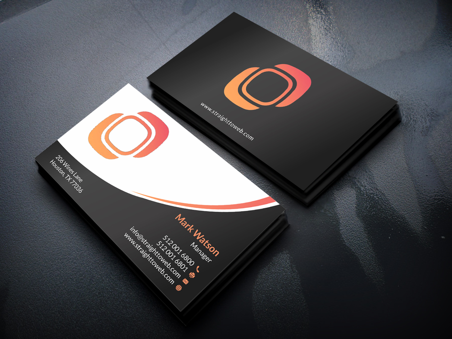 Business Card Design by SKYdesign for Straight To Web LLC | Design #16709598