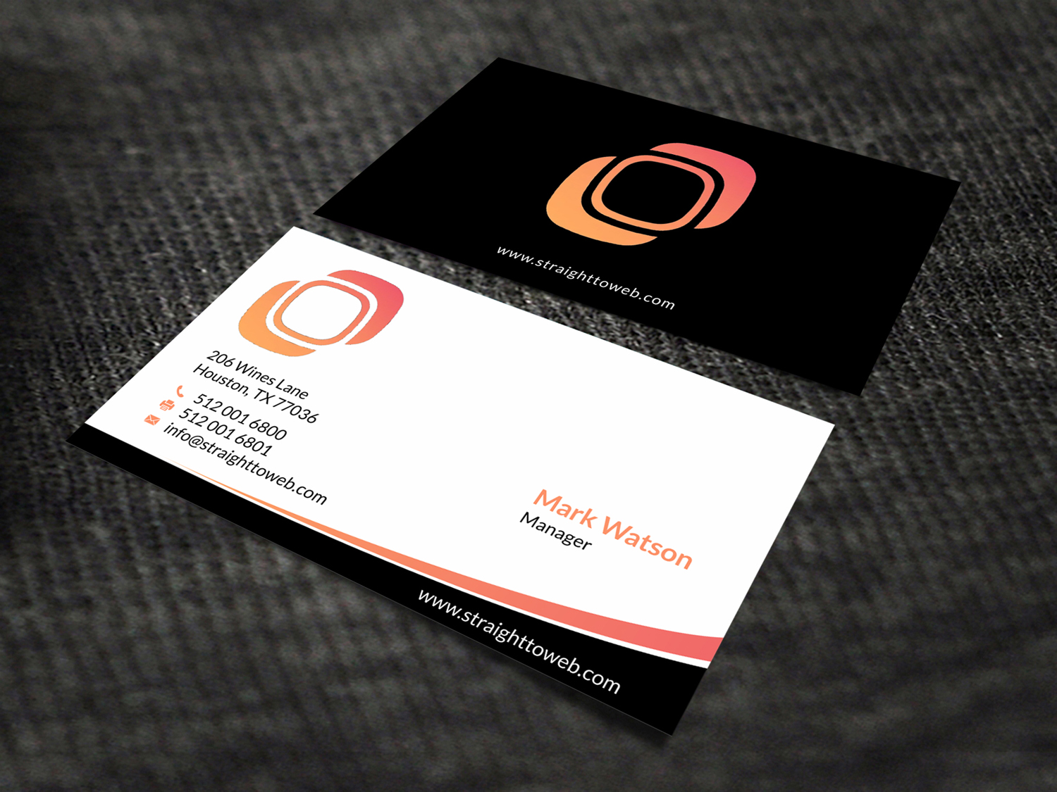 Business Card Design by SKYdesign for Straight To Web LLC | Design #16709616