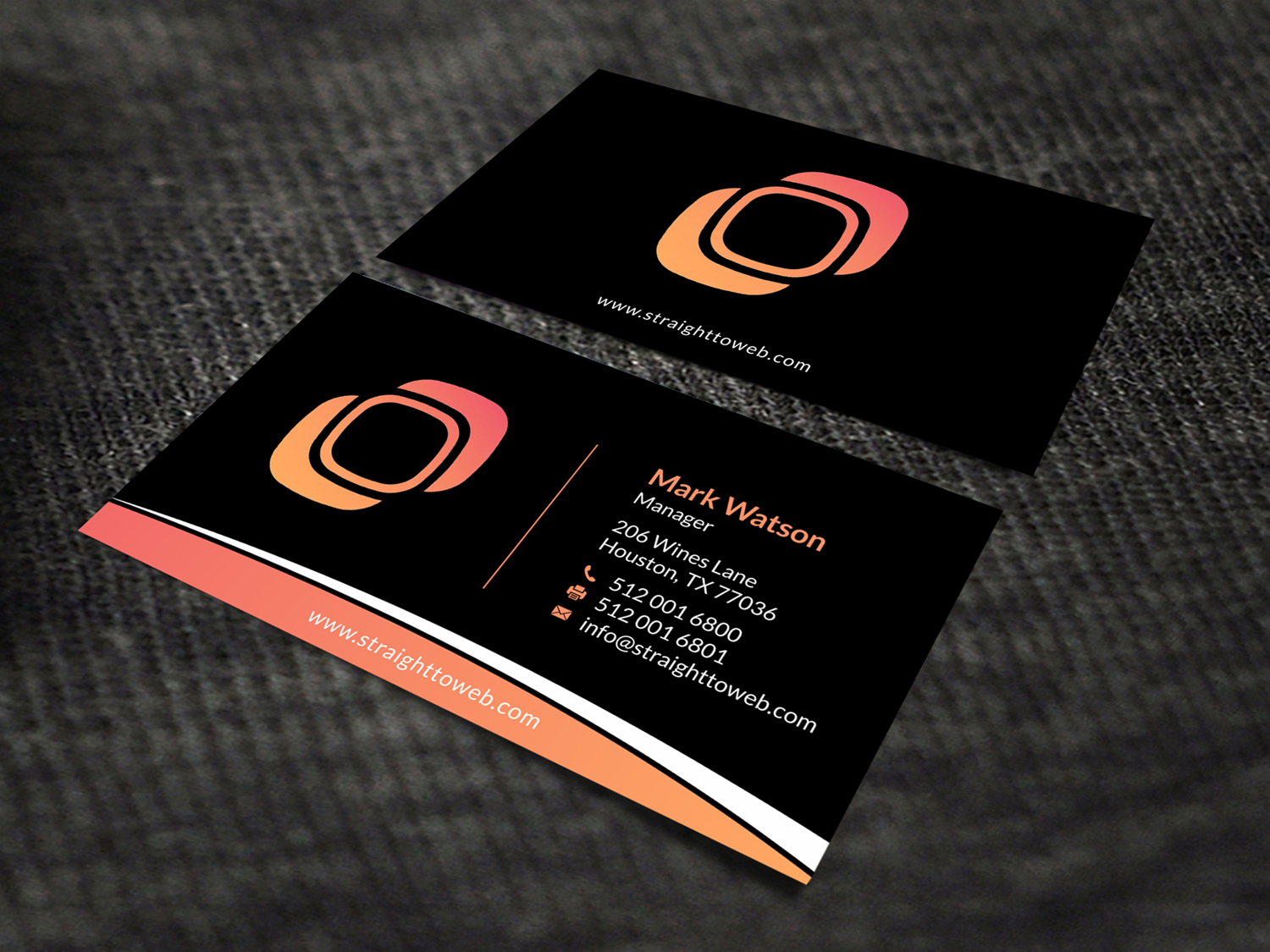 Business Card Design by SKYdesign for Straight To Web LLC | Design #16709617