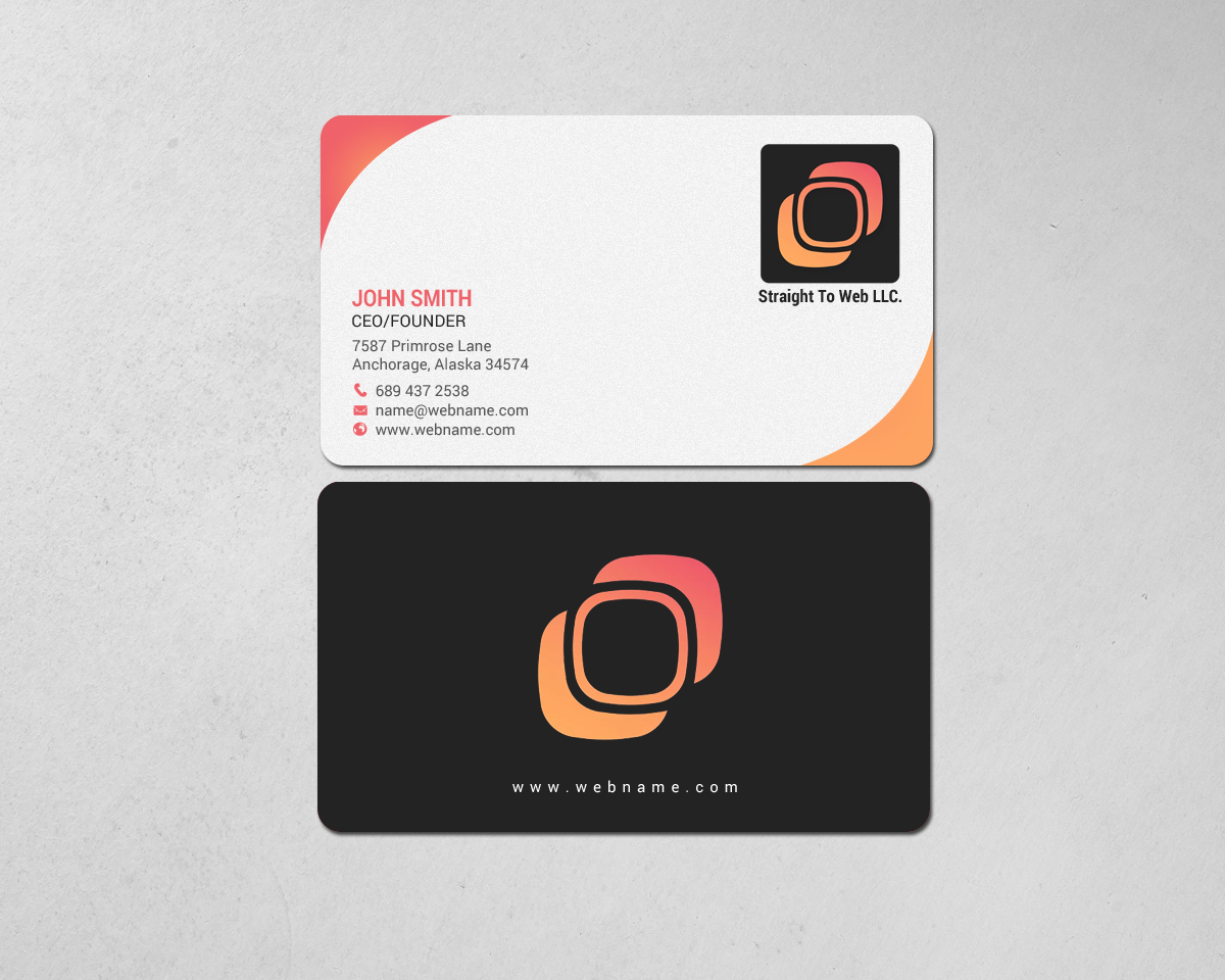 Business Card Design by chandrayaan.creative for Straight To Web LLC | Design #16648262