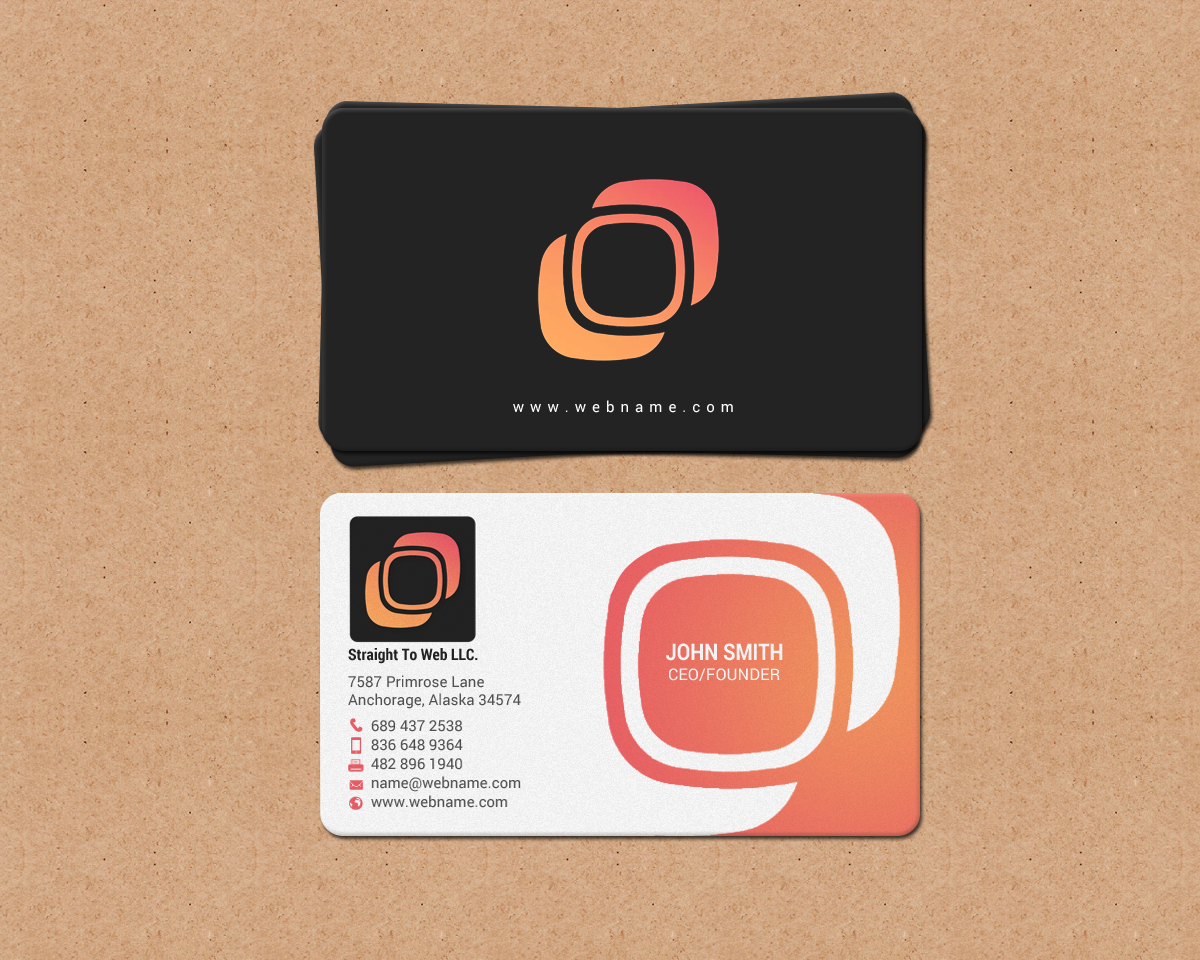 Business Card Design by chandrayaan.creative for Straight To Web LLC | Design #16657828
