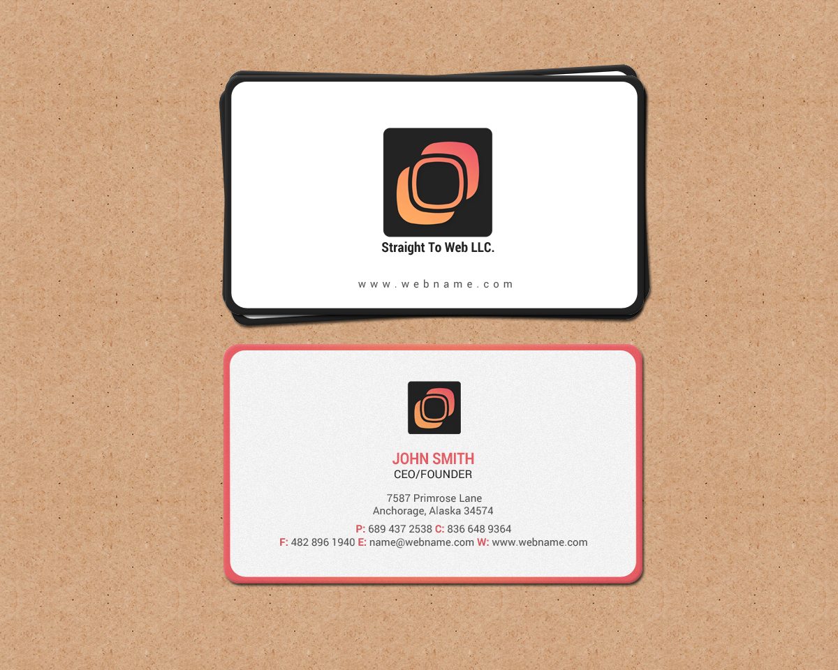 Design de Carte de Visite par chandrayaan.creative pour Straight To Web LLC | Design #16657831