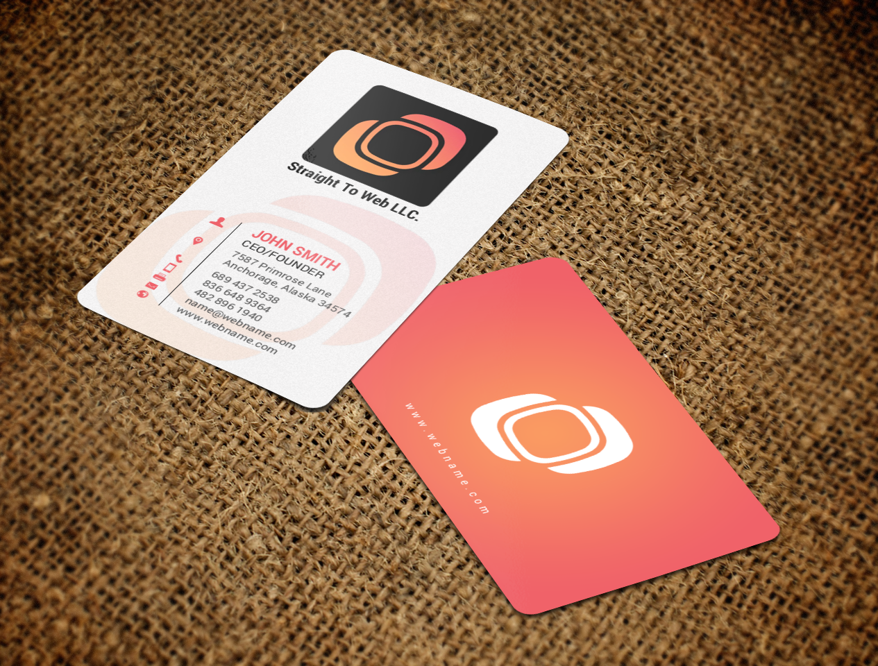 Business Card Design by chandrayaan.creative for Straight To Web LLC | Design #16658628