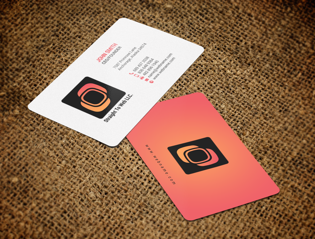 Business Card Design by chandrayaan.creative for Straight To Web LLC | Design #16658697