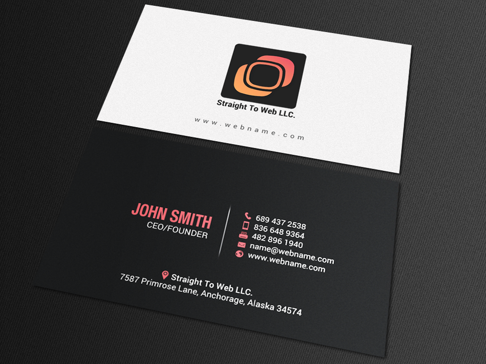 Business Card Design by chandrayaan.creative for Straight To Web LLC | Design #16658760