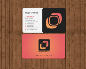 Business Card Design by chandrayaan.creative for Straight To Web LLC | Design: #16658842