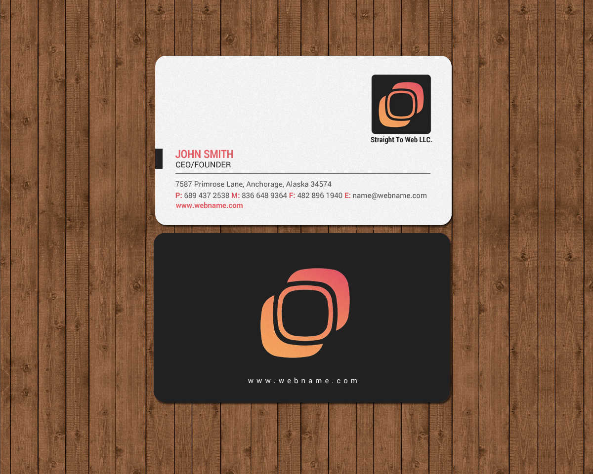 Design de Carte de Visite par chandrayaan.creative pour Straight To Web LLC | Design #16659080
