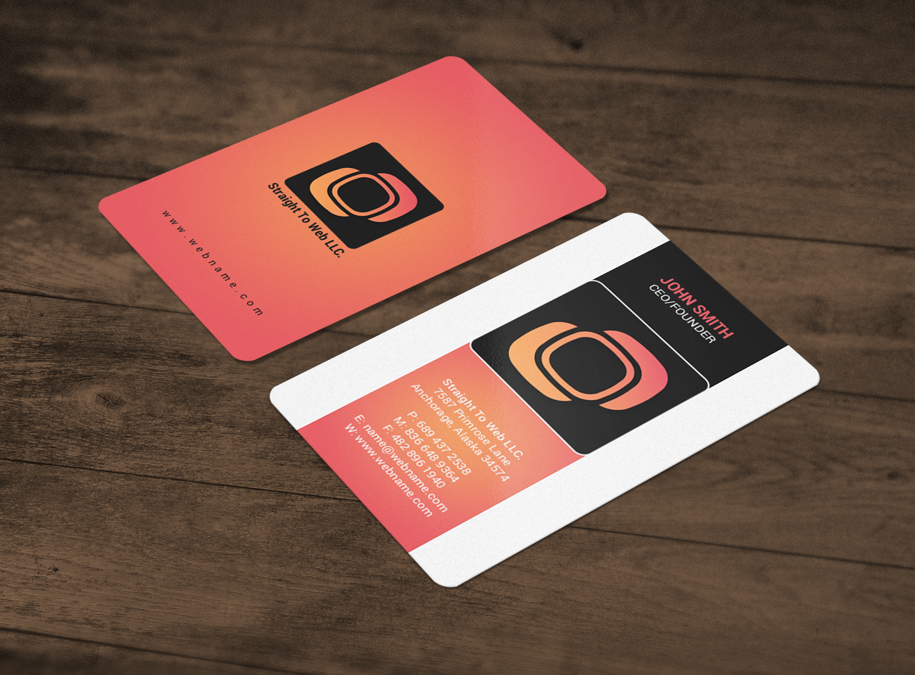 Business Card Design by chandrayaan.creative for Straight To Web LLC | Design #16659311